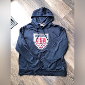 USA Soccer Navy Color Mens Hoodie Size Extra Large